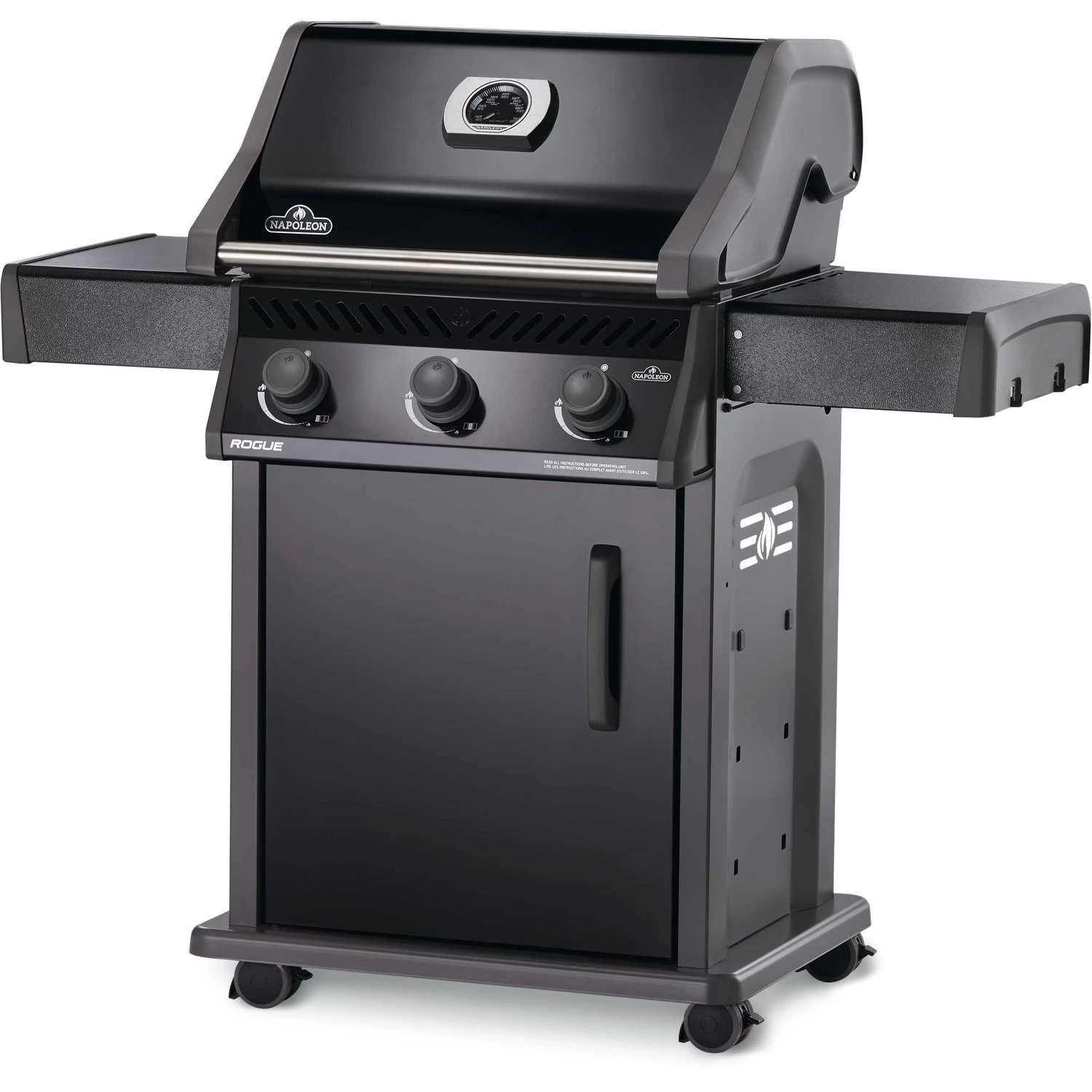 Napoleon Rogue 3 Burner Liquid Propane Grill Black 2 Napoleon Rogue 3 Burner Liquid Propane Grill Black - Image 2