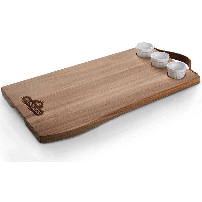 Napoleon Acacia Wood Charcuterie Board With Ramekins 1 Napoleon Acacia Wood Charcuterie Board With Ramekins