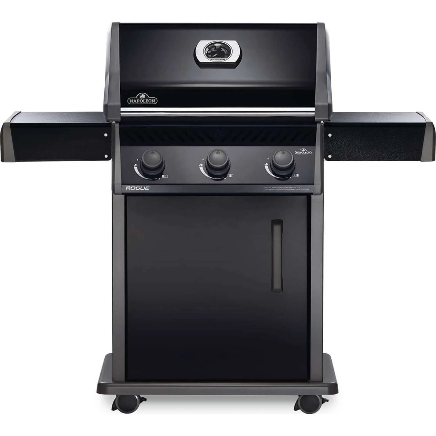Napoleon Rogue 3 Burner Liquid Propane Grill Black 1 Napoleon Rogue 3 Burner Liquid Propane Grill Black
