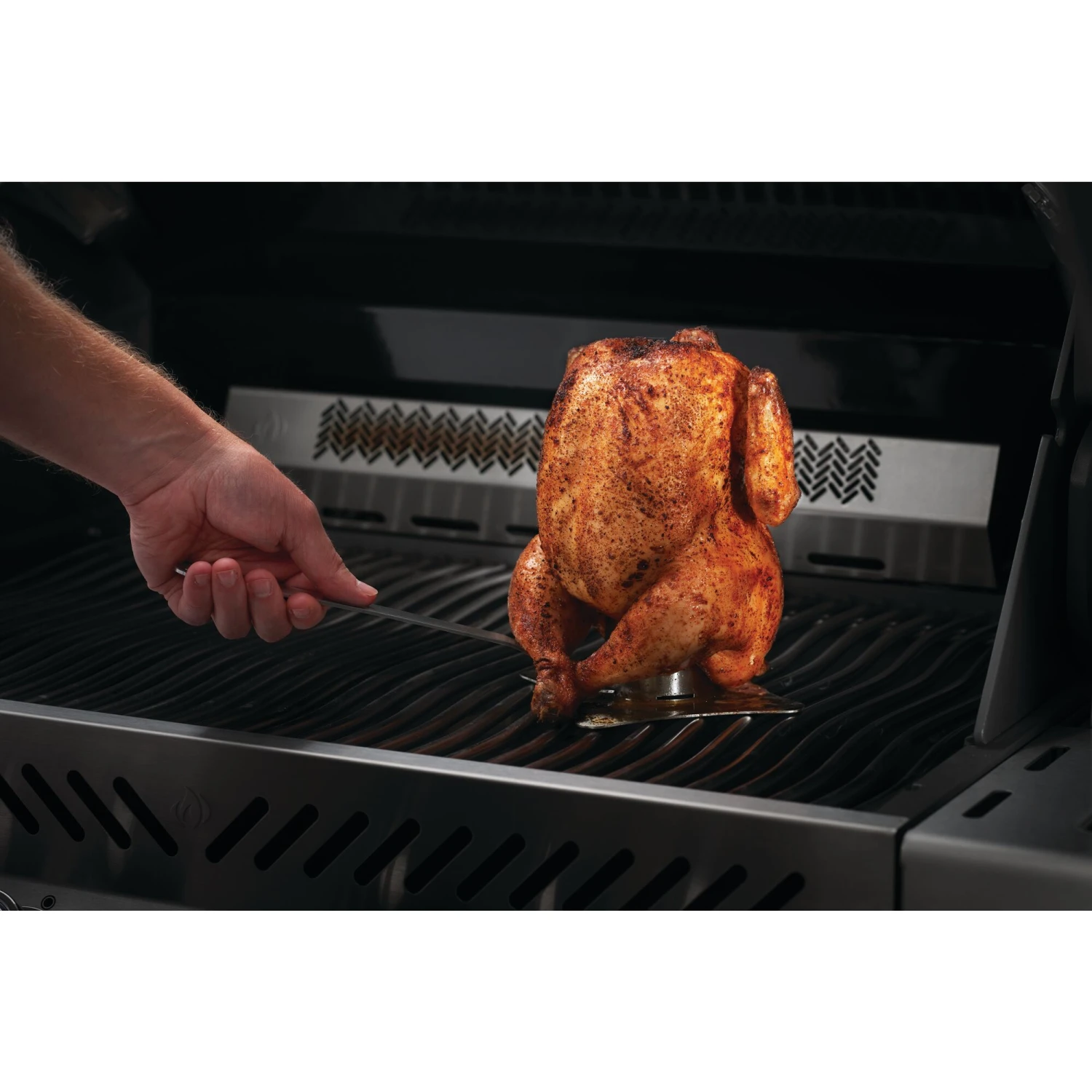 Napoleon Stainless Steel Chicken Roaster 2 Napoleon Stainless Steel Chicken Roaster - Image 2