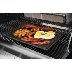 Napoleon Cast Iron Reversible Griddle For PRO 500, Prestige 500 & LEX Series Grills 5 Napoleon Cast Iron Reversible Griddle For PRO 500, Prestige 500 & LEX Series Grills -Napoleon Grills Hub Low Res JPG 56040 Skillet in use