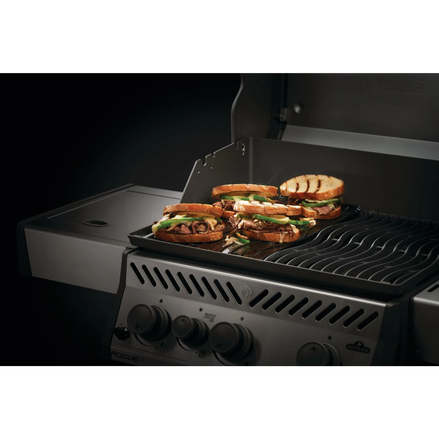 Napoleon 2-Sided Porcelain-Enameled Cast Iron Griddle For Rogue 425, 525 & 625 Grills 3 Napoleon 2-Sided Porcelain-Enameled Cast Iron Griddle For Rogue 425, 525 & 625 Grills - Image 3