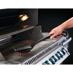 Napoleon Natural Fiber Grill Brush With Grid Scraper -Napoleon Grills Hub Low Res JPG 62053 PalmyraCleaningBrush InUse Brush