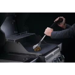 Napoleon Triple-Row Grill Brush With Brass Bristles 6 Napoleon Triple-Row Grill Brush With Brass Bristles -Napoleon Grills Hub Low Res JPG 62058 Brass Grill Brush in use brush