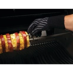 Napoleon Heat Resistant BBQ Glove 5 Napoleon Heat Resistant BBQ Glove -Napoleon Grills Hub Low Res JPG 62145 Grilling Gloves in use