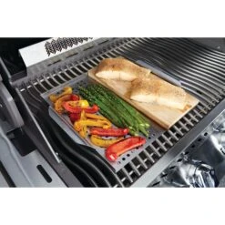 Napoleon Stainless Steel Multi-functional Topper With Cedar Plank -Napoleon Grills Hub Low Res JPG 70026 in use plank