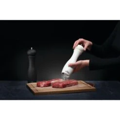 Napoleon Salt And Pepper Grinder Set -Napoleon Grills Hub Low Res JPG 90004 Salt Pepper Grinders in use Salt