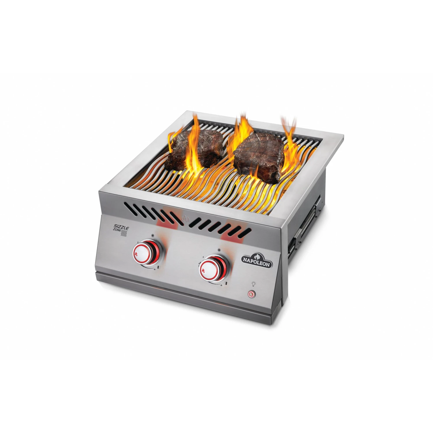Napoleon Built-in 700 Series 30,000 BTU 18-Inch Propane Gas Infrared Double Side Burner With Stainless Steel Cover 2 Napoleon Built-in 700 Series 30,000 BTU 18-Inch Propane Gas Infrared Double Side Burner With Stainless Steel Cover - Image 2