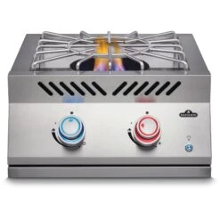 Napoleon Built-in 700 Series 60,000 BTU 18-Inch Propane Gas Power Burner With Stainless Steel Cover 19 Napoleon Built-in 700 Series 60,000 BTU 18-Inch Propane Gas Power Burner With Stainless Steel Cover -Napoleon Grills Hub Low Res JPG BIB18PB Power Burner Prod Str burner on One Red lit knob
