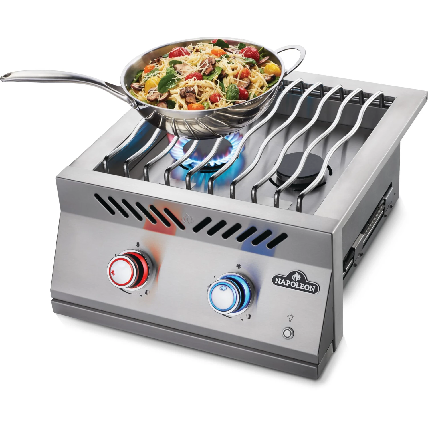 Napoleon Built-in 700 Series 30,000 BTU 18-Inch Propane Gas Double Side Burner With Stainless Steel Cover 2 Napoleon Built-in 700 Series 30,000 BTU 18-Inch Propane Gas Double Side Burner With Stainless Steel Cover - Image 2