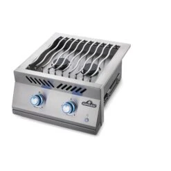 Napoleon Built-in 700 Series 30,000 BTU 18-Inch Propane Gas Double Side Burner With Stainless Steel Cover 8 Napoleon Built-in 700 Series 30,000 BTU 18-Inch Propane Gas Double Side Burner With Stainless Steel Cover -Napoleon Grills Hub Low Res JPG BIB18RT Drop In Prod Ang Burner Opn KnobsOn Lit