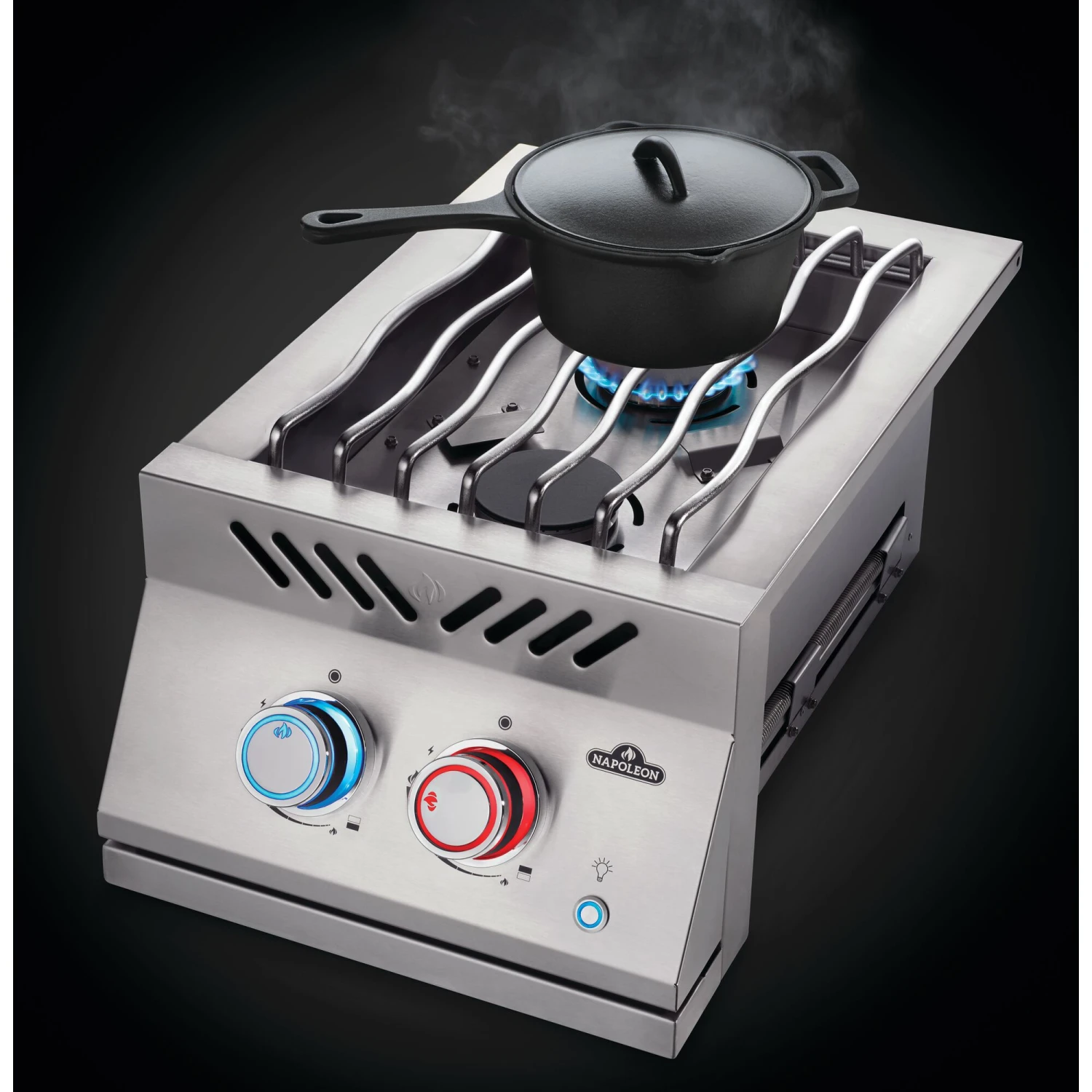 Napoleon Built-in 700 Series 30,000 BTU 12-Inch Propane Gas Double Side Burner With Stainless Steel Cover 2 Napoleon Built-in 700 Series 30,000 BTU 12-Inch Propane Gas Double Side Burner With Stainless Steel Cover - Image 2