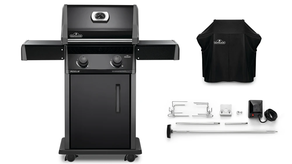Napoleon Rogue R365PK-1-GB Gas BBQ - Free Cover & Rotisserie 1 Napoleon Rogue R365PK-1-GB Gas BBQ - Free Cover & Rotisserie