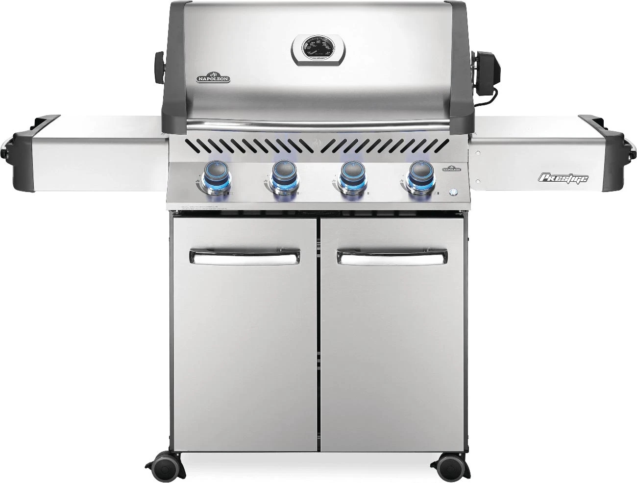Napoleon Grills Prestige 500 Gas Grill On Cart, Stainless Steel 1 Napoleon Grills Prestige 500 Gas Grill On Cart, Stainless Steel