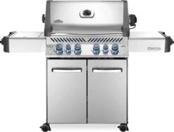 Napoleon Grills Prestige 500 Gas Grill With Infrared Side And Rear Burners, Stainless Steel
