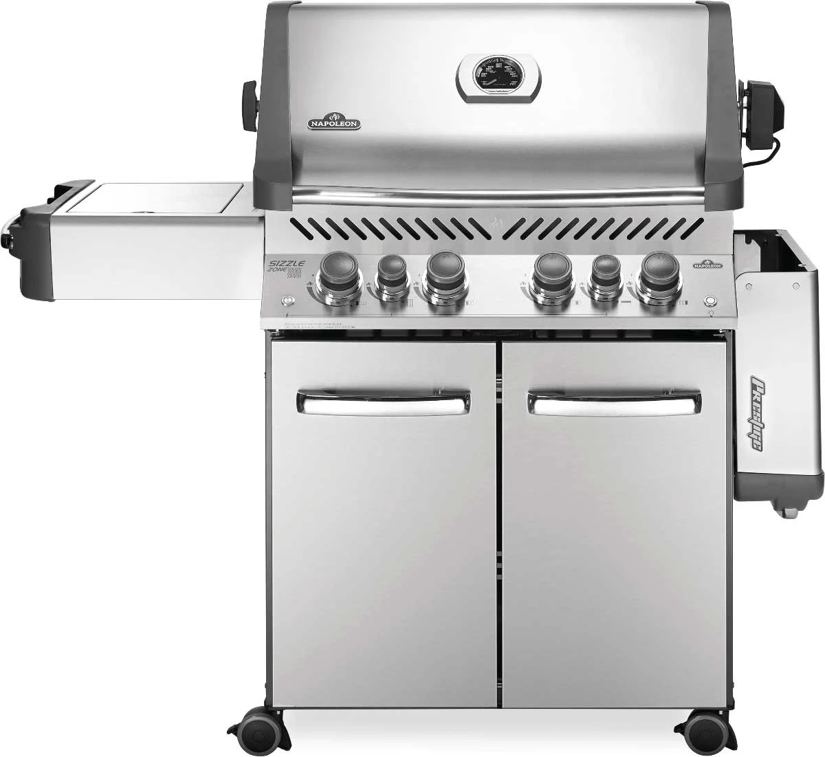 Napoleon Grills Prestige 500 Gas Grill With Infrared Side And Rear Burners, Stainless Steel 2 Napoleon Grills Prestige 500 Gas Grill With Infrared Side And Rear Burners, Stainless Steel - Image 2