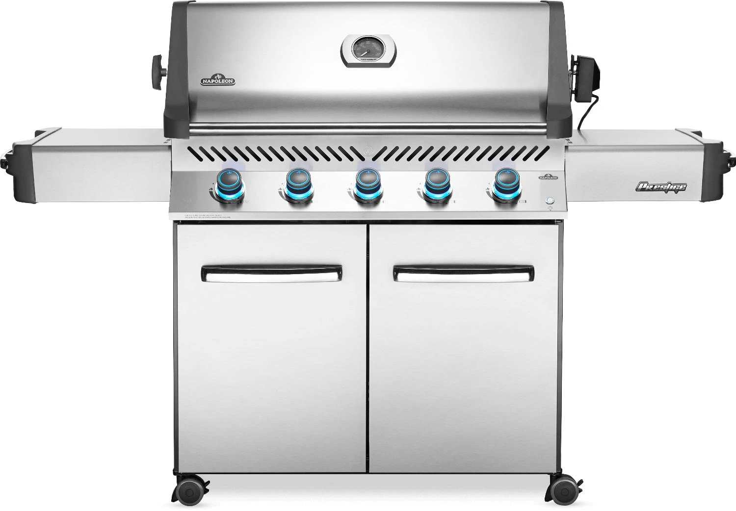 Napoleon Grills Prestige 665 Gas Grill On Cart, Stainless Steel 1 Napoleon Grills Prestige 665 Gas Grill On Cart, Stainless Steel