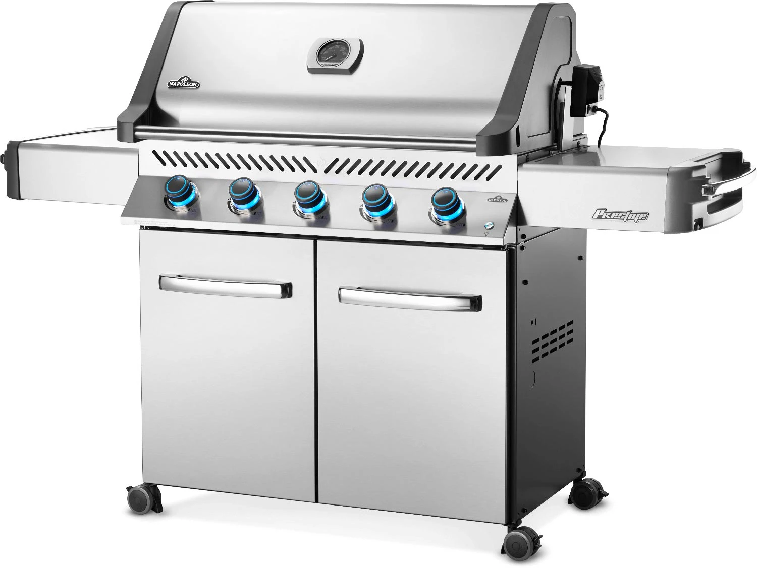 Napoleon Grills Prestige 665 Gas Grill On Cart, Stainless Steel 2 Napoleon Grills Prestige 665 Gas Grill On Cart, Stainless Steel - Image 2