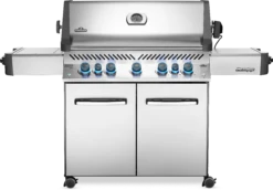 Napoleon Grills Prestige 665 Gas Grill With Infrared Side And Rear Burners, Stainless Steel