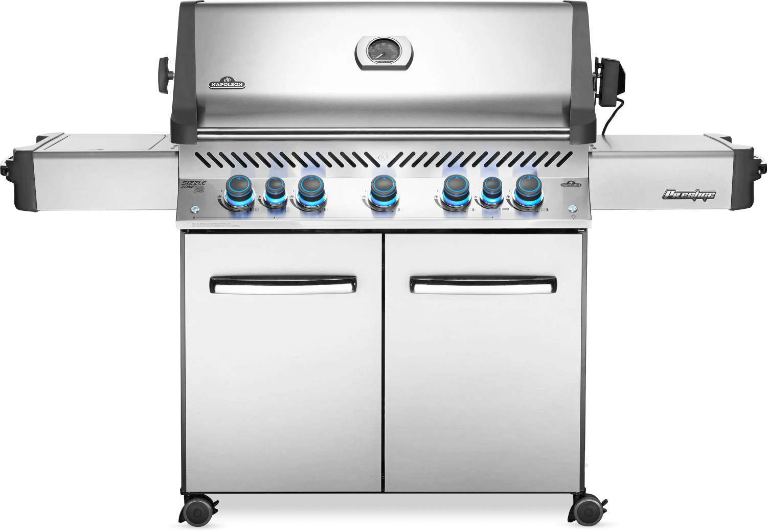 Napoleon Grills Prestige 665 Gas Grill With Infrared Side And Rear Burners, Stainless Steel 1 Napoleon Grills Prestige 665 Gas Grill With Infrared Side And Rear Burners, Stainless Steel