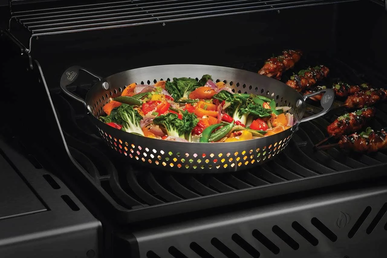 Napoleon Grills Stainless Steel Grilling Wok 2 Napoleon Grills Stainless Steel Grilling Wok - Image 2