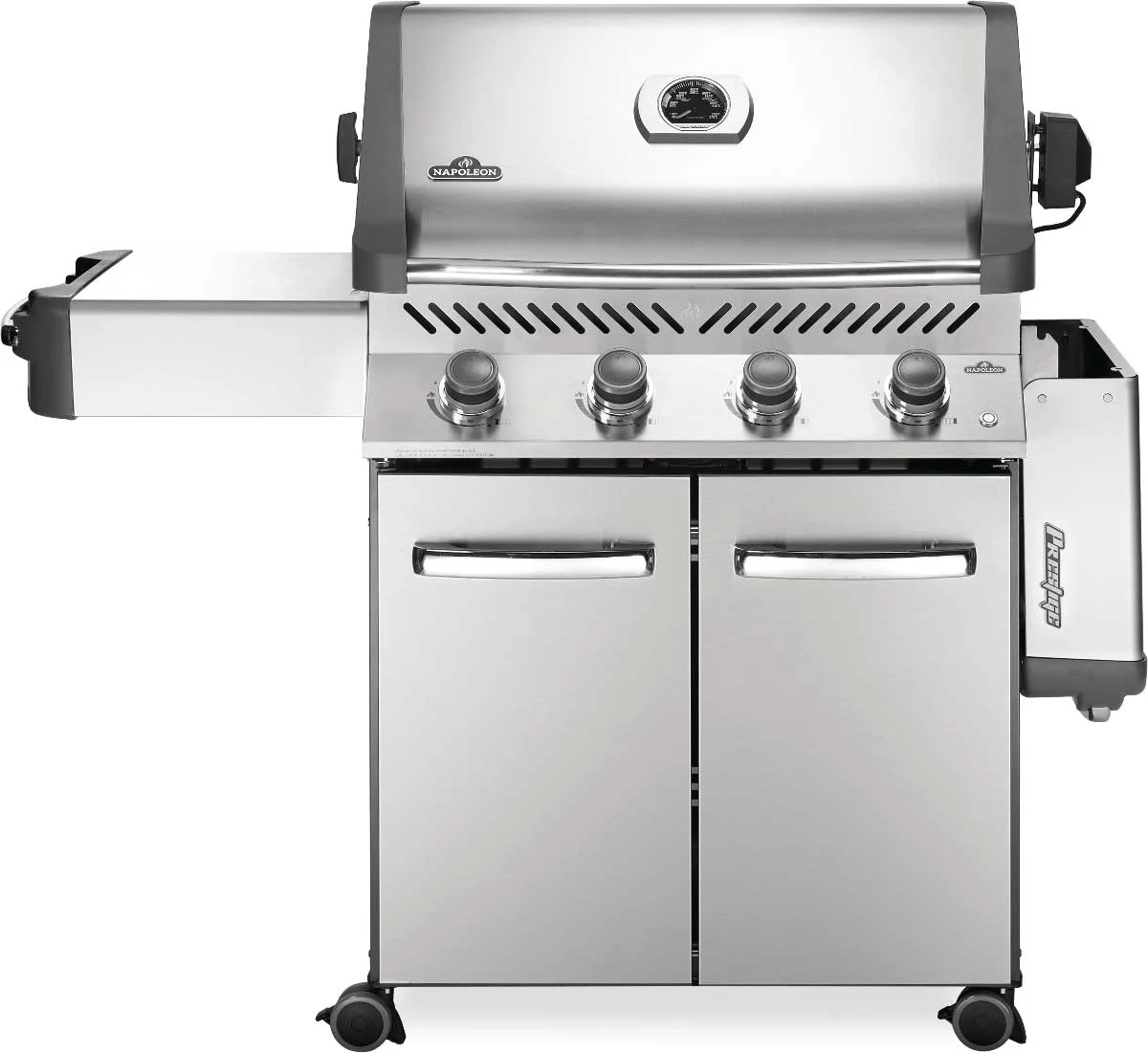Napoleon Grills Prestige 500 Gas Grill On Cart, Stainless Steel 3 Napoleon Grills Prestige 500 Gas Grill On Cart, Stainless Steel - Image 3