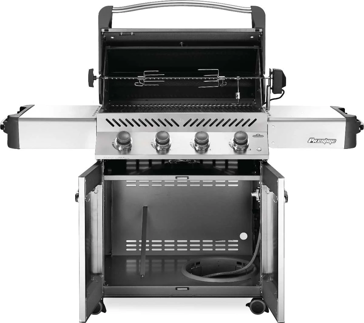 Napoleon Grills Prestige 500 Gas Grill On Cart, Stainless Steel 4 Napoleon Grills Prestige 500 Gas Grill On Cart, Stainless Steel - Image 4
